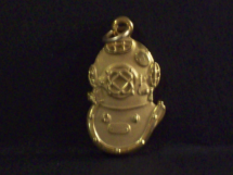 Gold Filled Mark V Helmet Charm